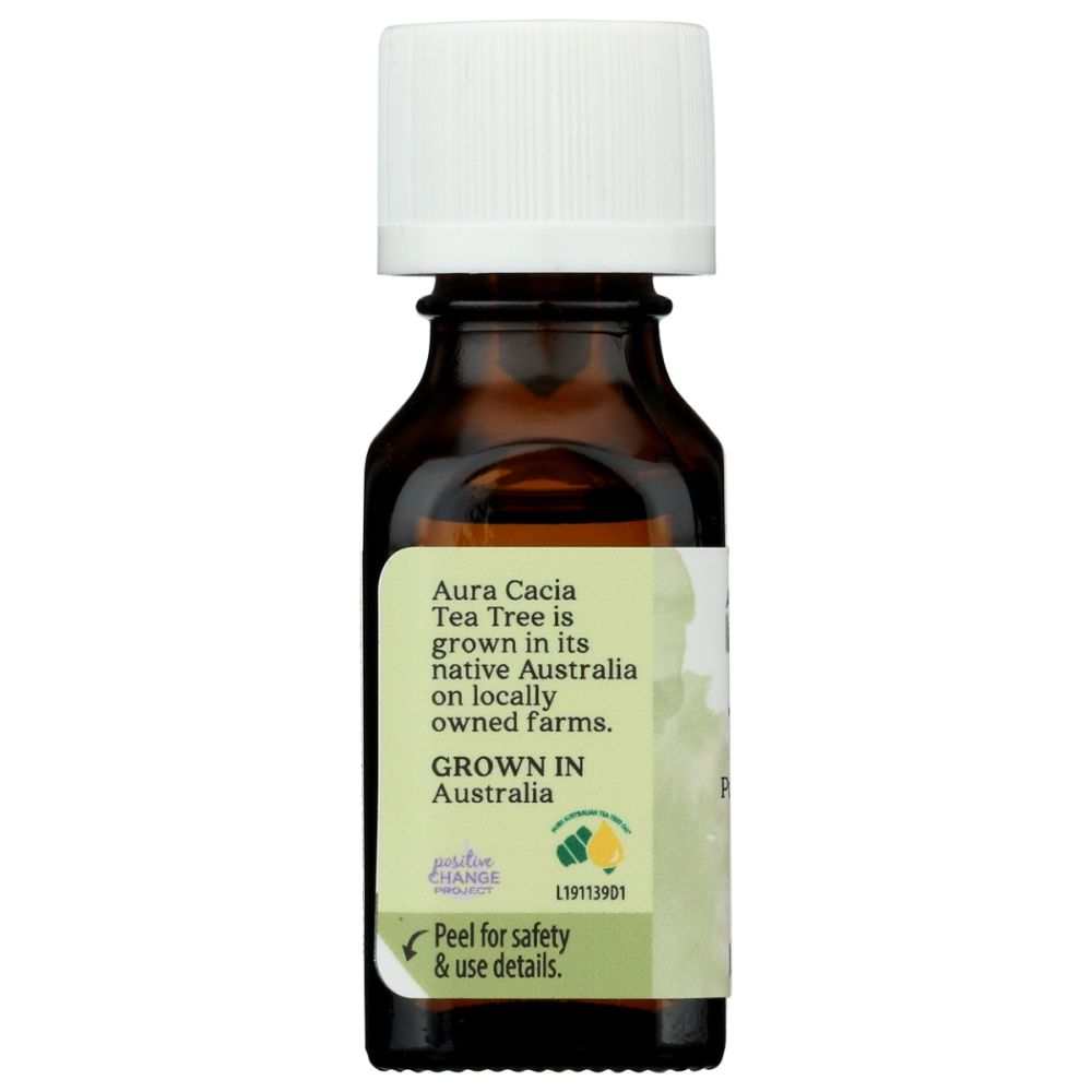 AURA CACIA: 100% Pure Essential Oil Tea Tree, 0.5 Oz