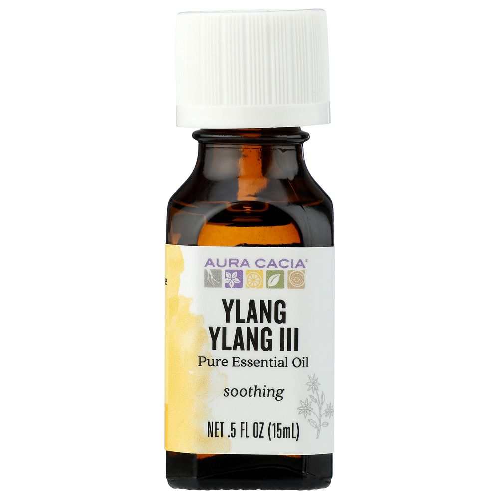 AURA CACIA: 100% Pure Essential Oil Ylang Ylang III, 0.5 Oz