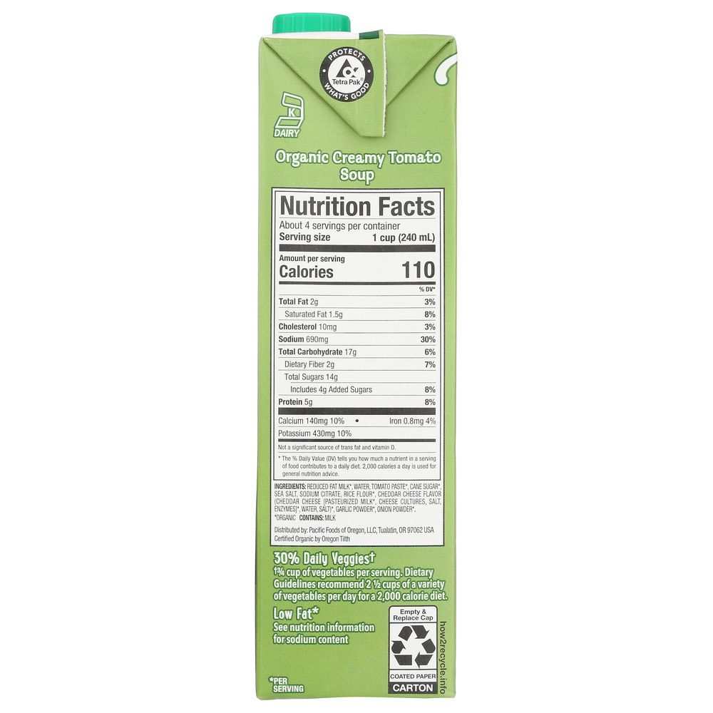 PACIFIC FOODS: Organic Creamy Tomato Soup, 32 oz