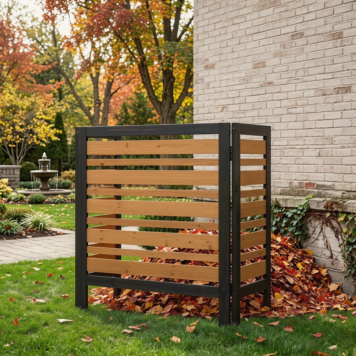 3-Panel Outdoor Air Conditioner Fence Screen