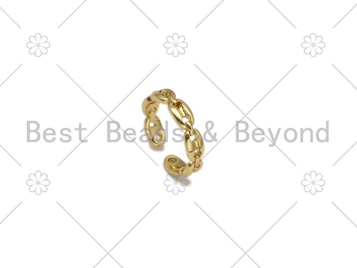 Oval Link Adjustable Ring, Sku#X221