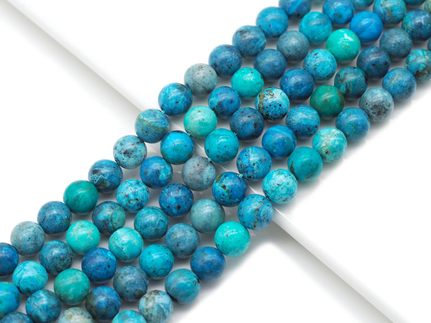 Genuine High Quality Chryscolla Round Smooth Beads, Sku#U1383