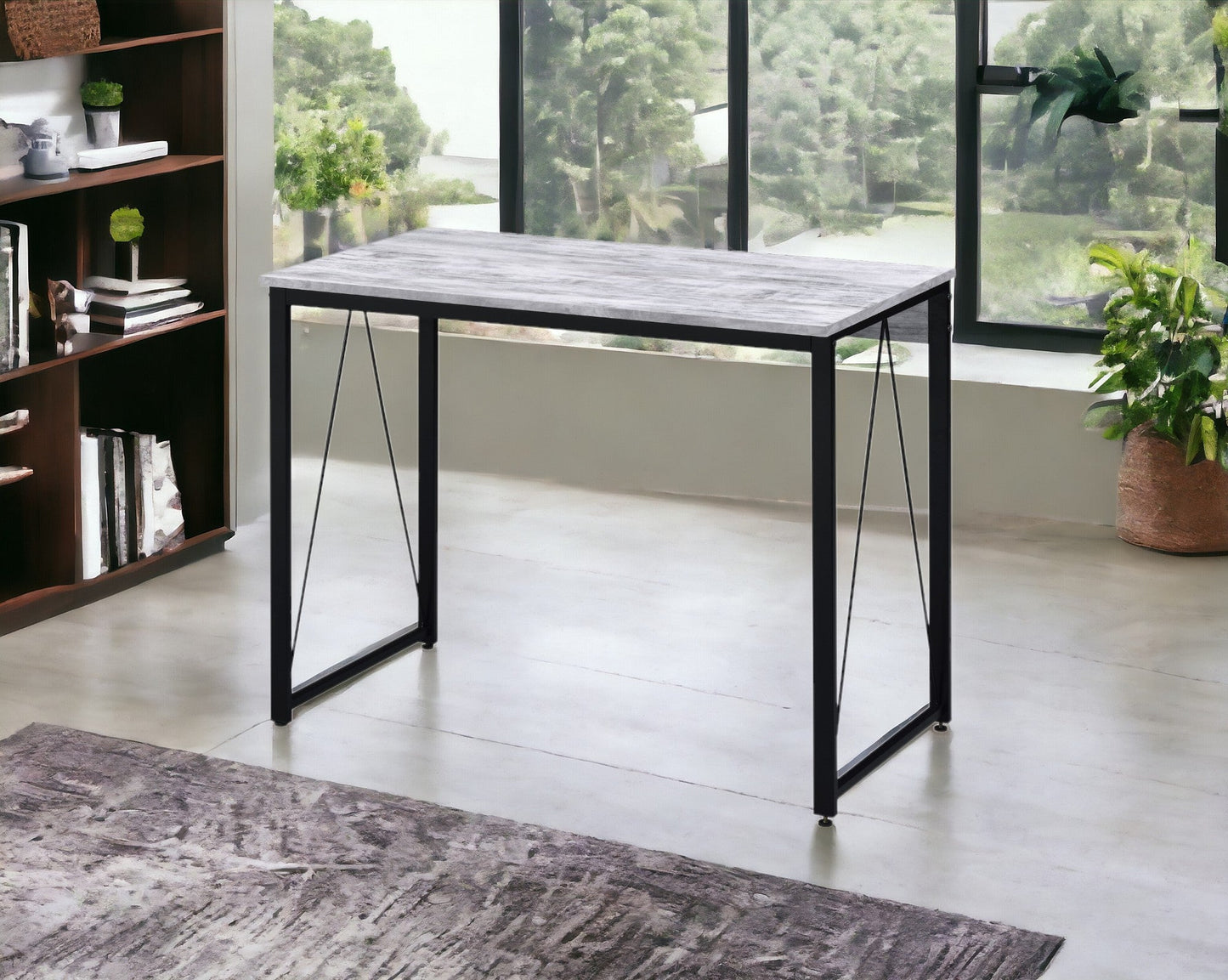 Zaidin Antique White Desk