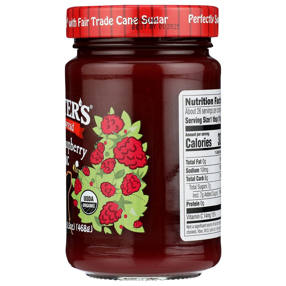 CROFTERS: Conserve Seedless Raspberry Organic, 16.5 oz