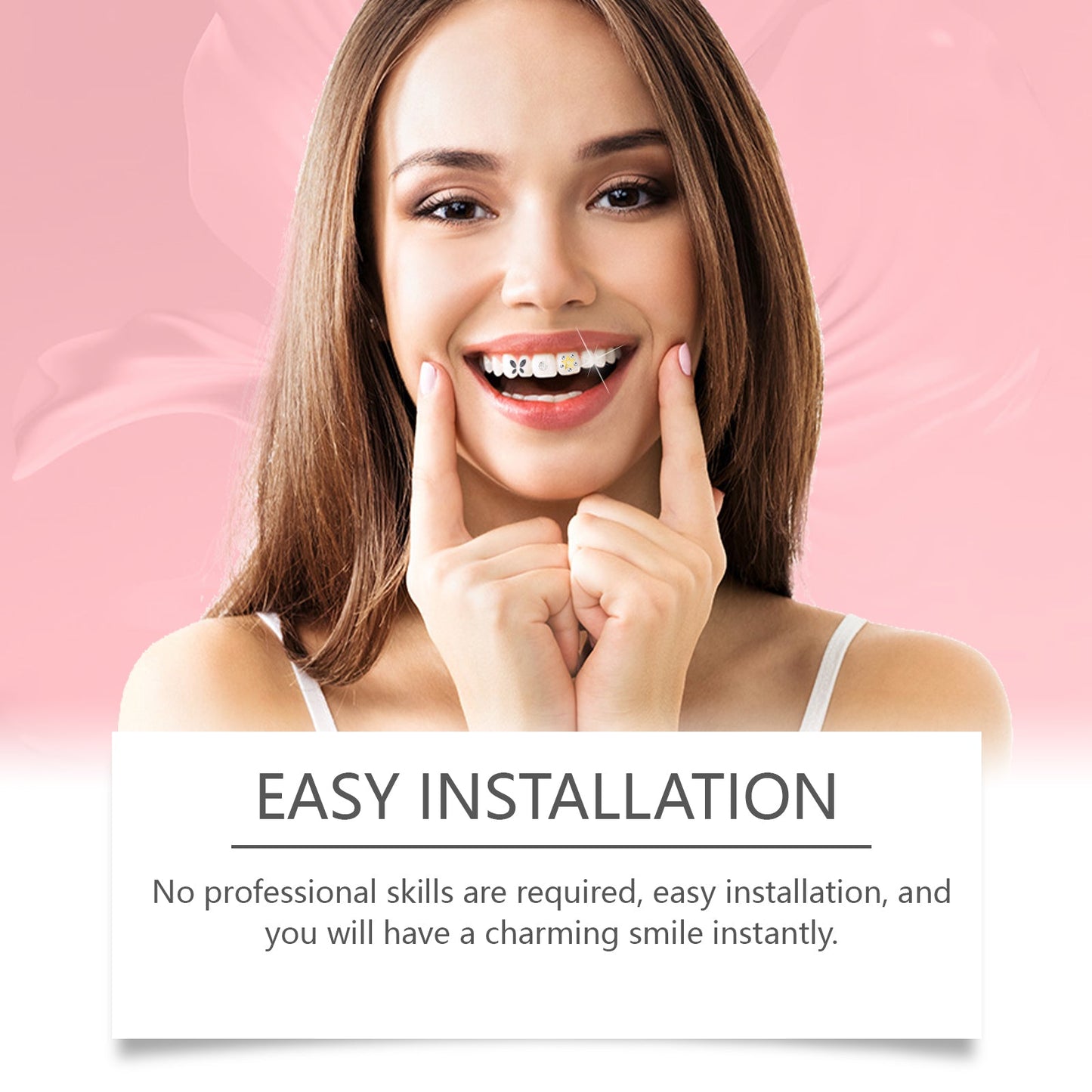Crystal Dental Drill, Personality Sparkle Stylish Dental Accessories Enhance Smile Easily Use Decorative Dental Drill