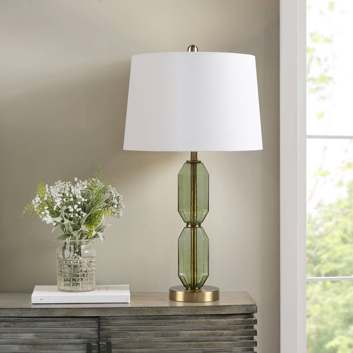 Faceted Glass Lighting Lamp