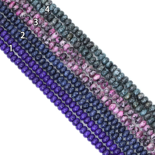 5x8mm Smooth Rondelle Jade beads, Sku#U2054