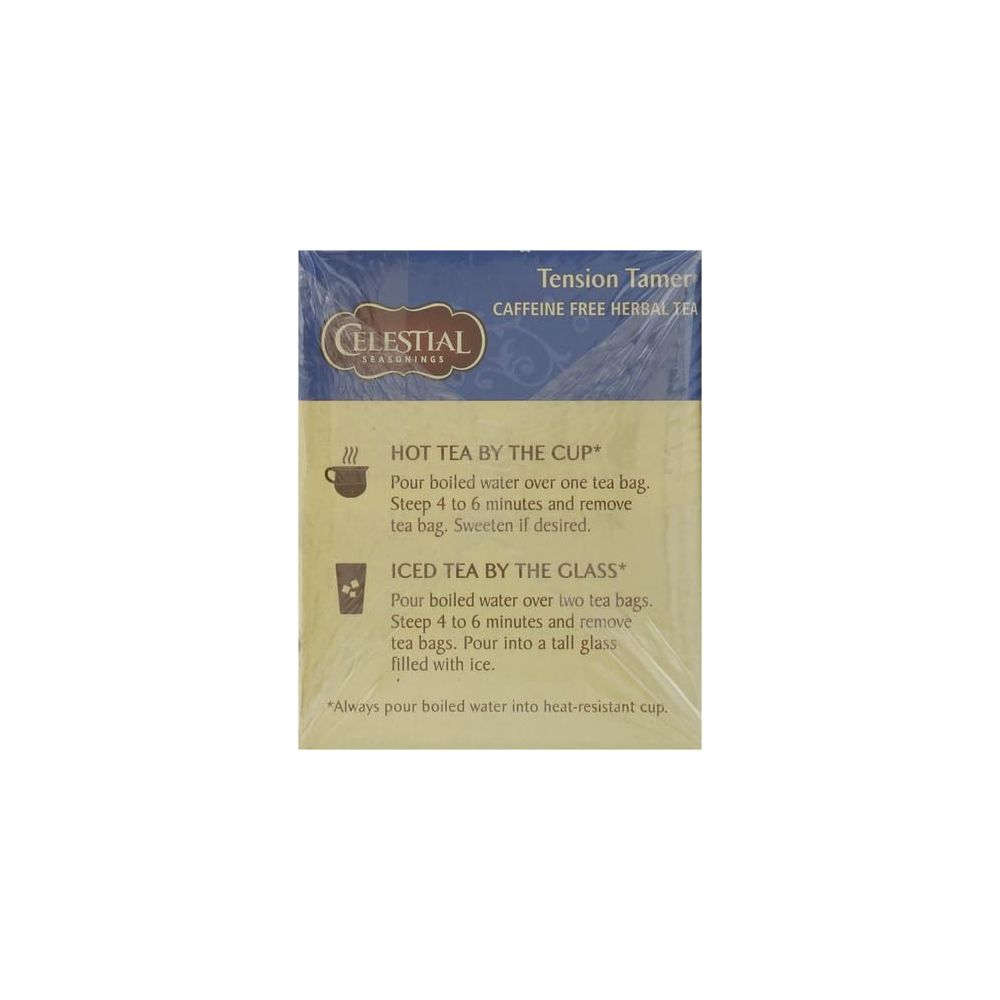 CELESTIAL SEASONINGS: Tension Tamer Herbal Tea Caffeine Free, 20 bg
