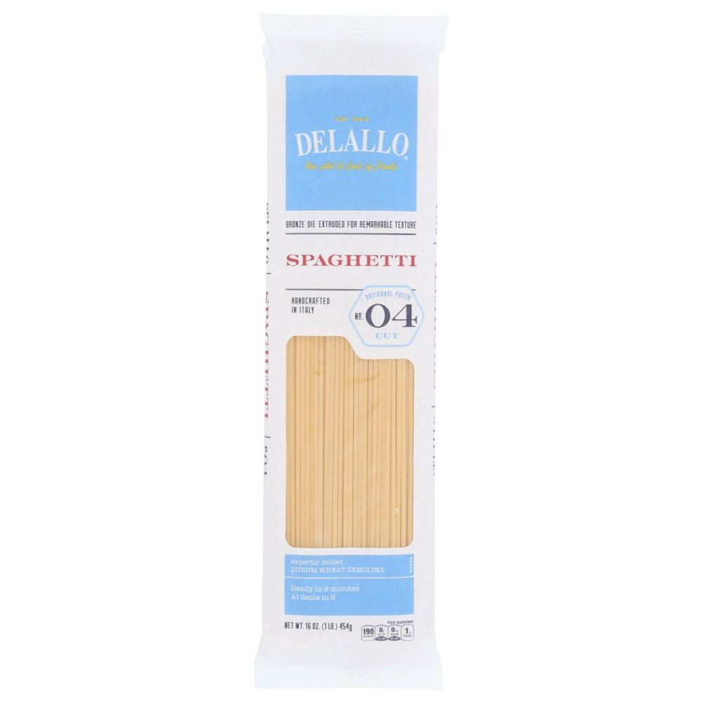 DELALLO: Spaghetti Pasta Bag, 16 oz