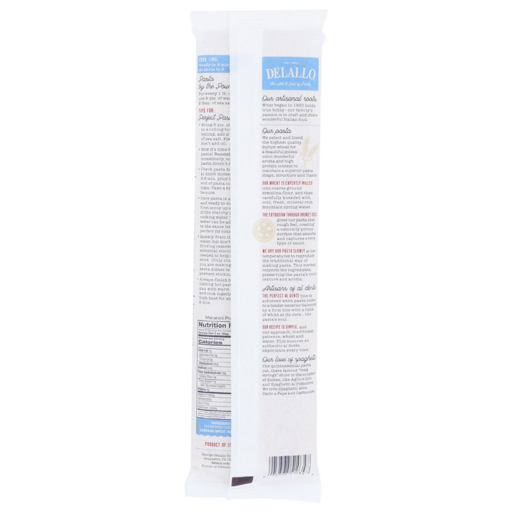 DELALLO: Spaghetti Pasta Bag, 16 oz