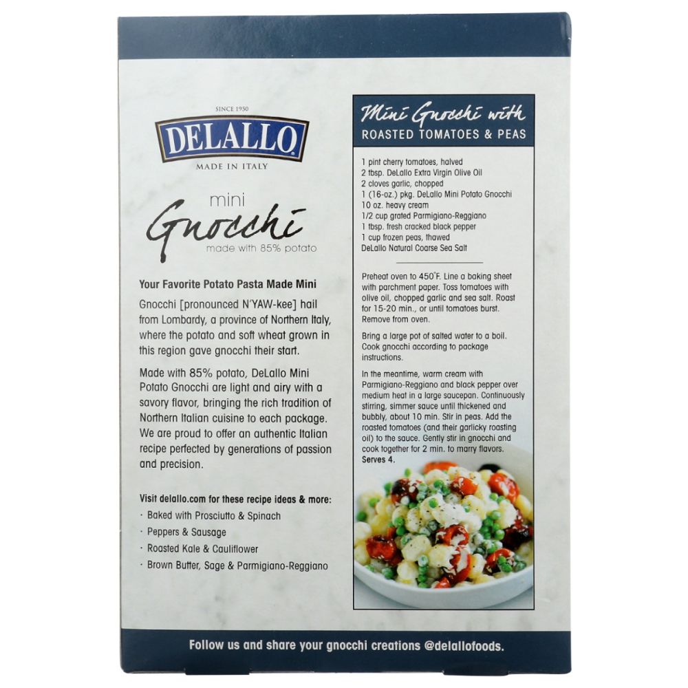 DELALLO: Gnocchi Mini Potato, 16 oz
