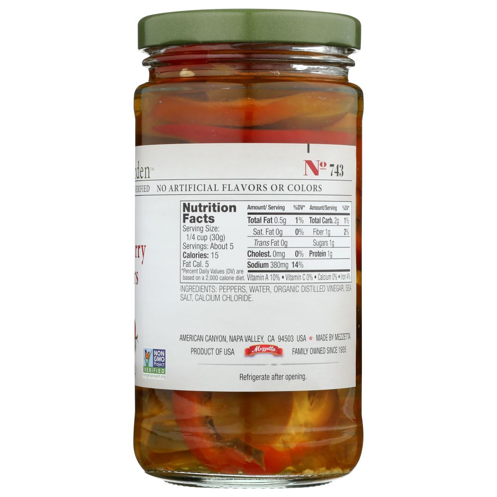 JEFF'S NATURALS: Sliced Hot Cherry Peppers, 12 oz