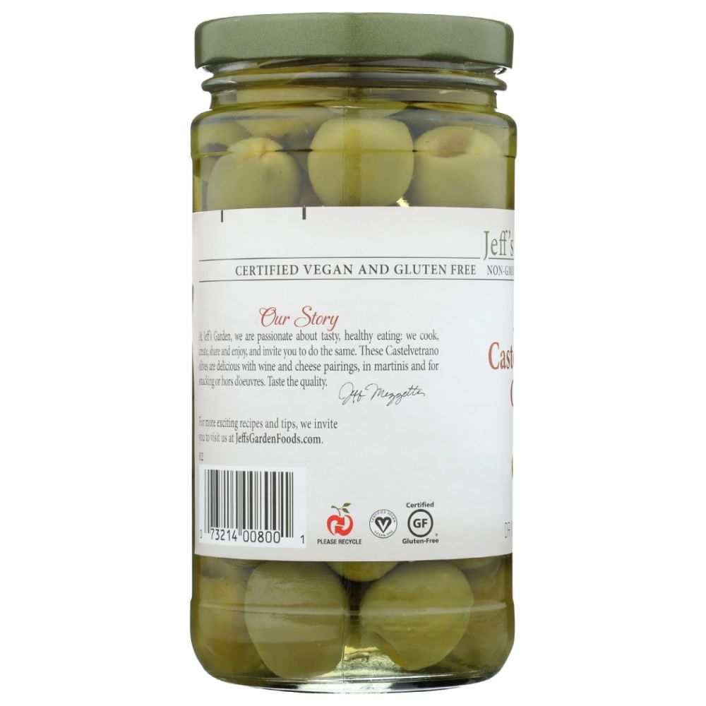 JEFFS NATURALS: Pitted Castelvetrano Olives - 5.5 oz | Gourmet Green