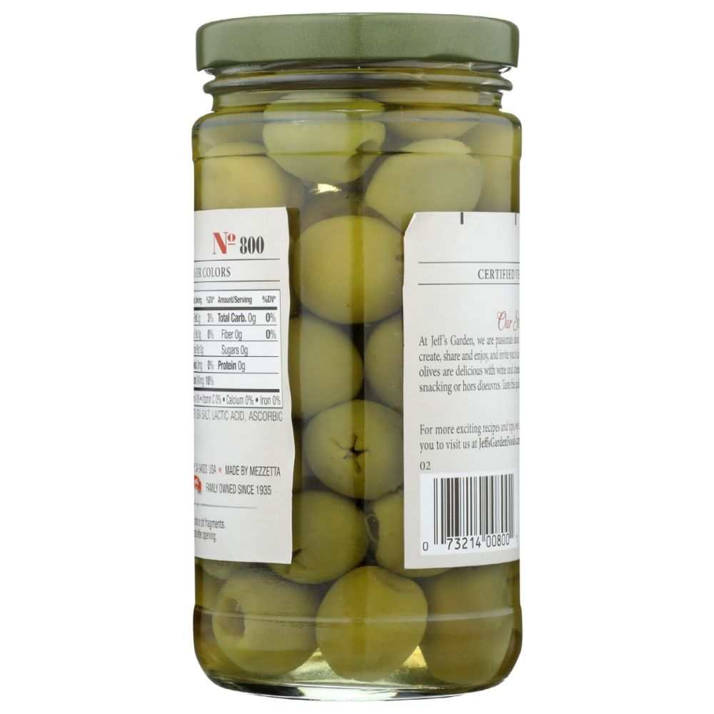 JEFFS NATURALS: Pitted Castelvetrano Olives - 5.5 oz | Gourmet Green
