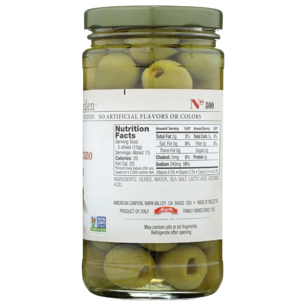 JEFFS NATURALS: Pitted Castelvetrano Olives - 5.5 oz | Gourmet Green