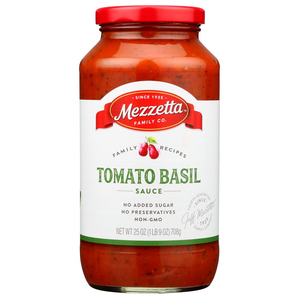 MEZZETTA: Napa Valley Bistro Tomato Basil Pasta Sauce, 25 oz