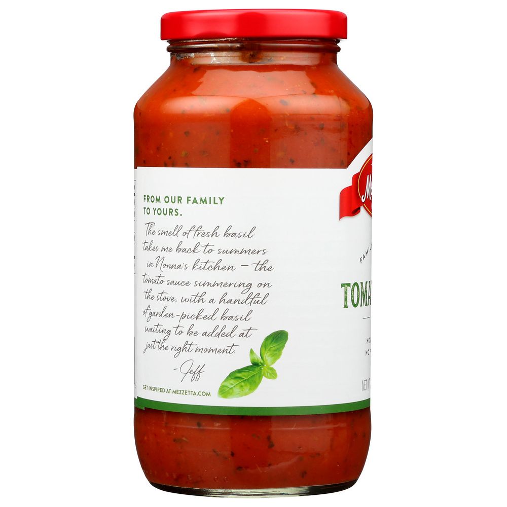 MEZZETTA: Napa Valley Bistro Tomato Basil Pasta Sauce, 25 oz