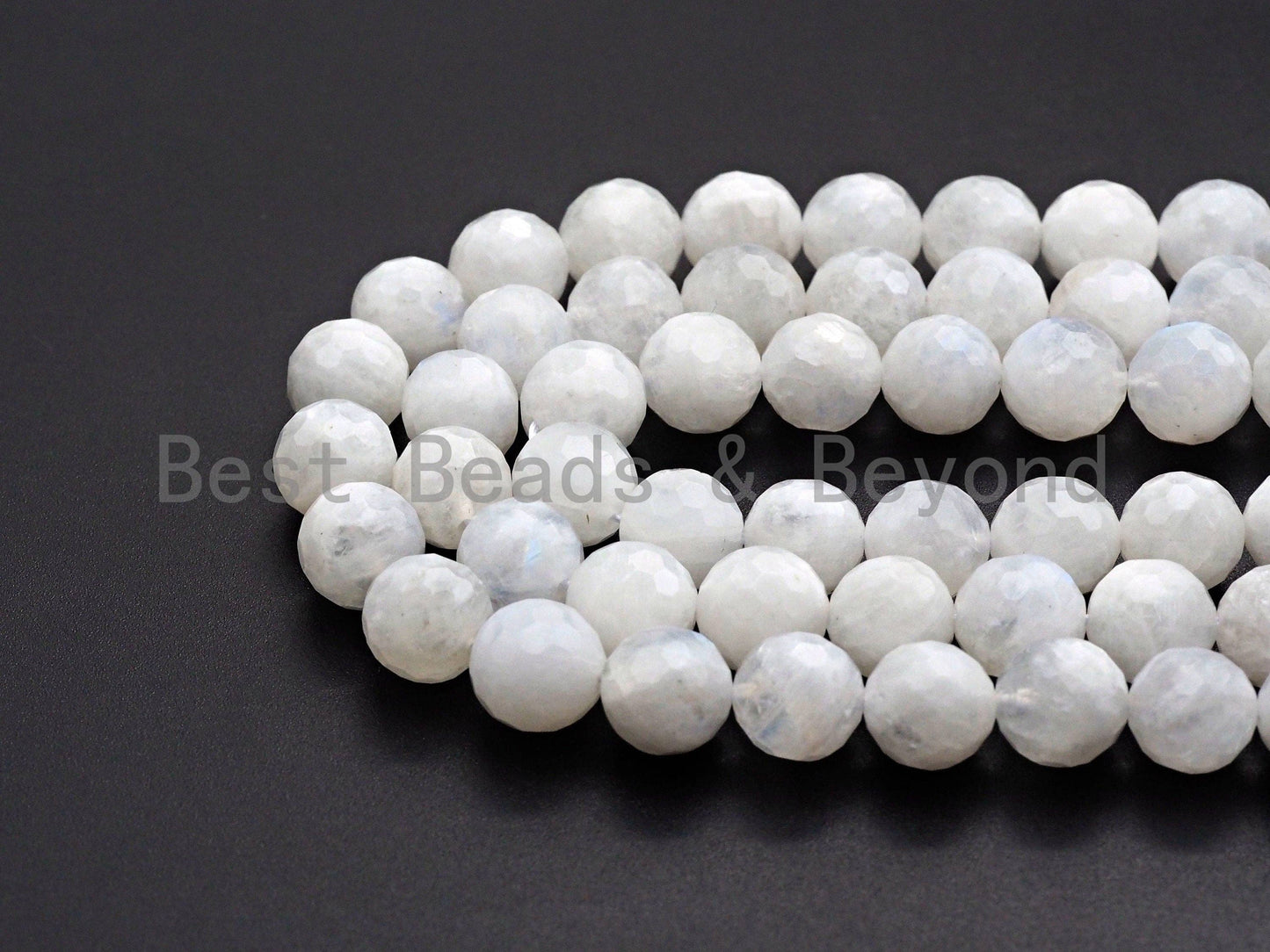 High Quality Natural Blue Moonstone faceted, Round Faceted 6mm/8mm/10mm/12mm Moonstone Beads, 15.5 Full Strand, sku# U818