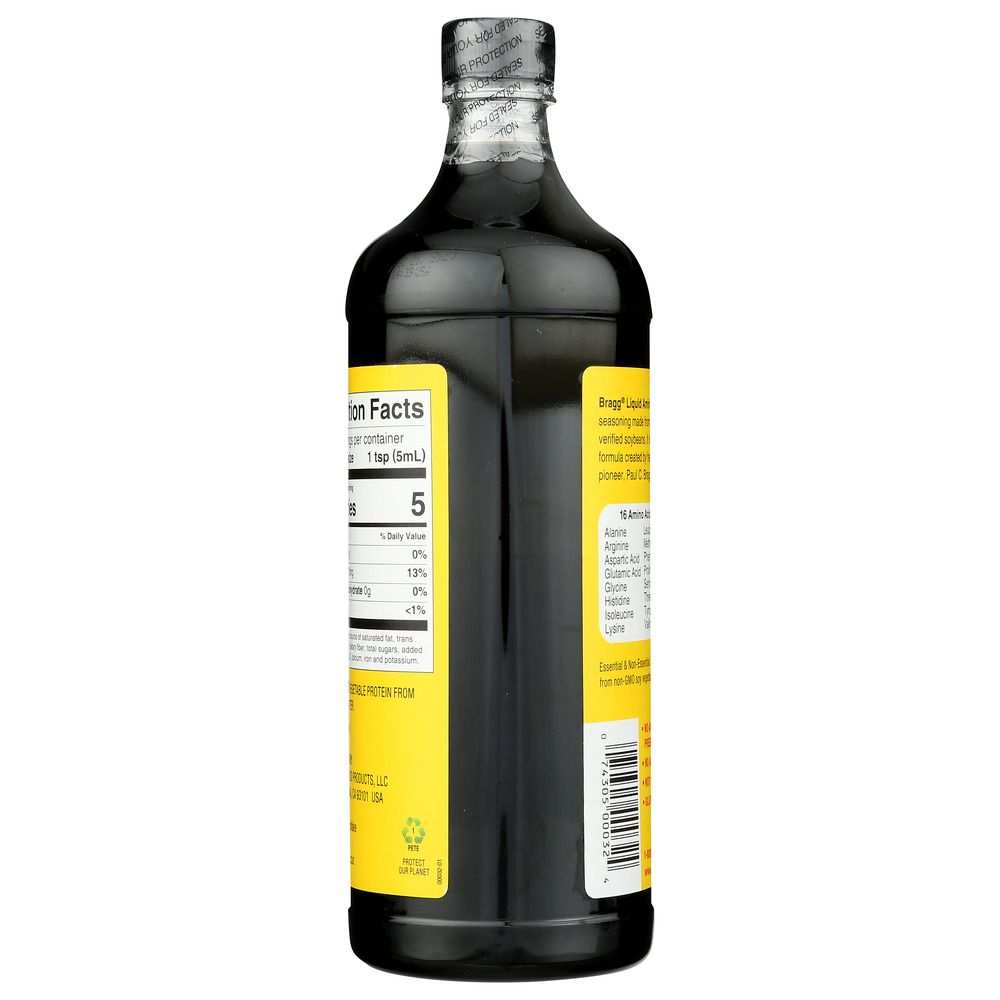 BRAGG Liquid Aminos All Purpose Seasoning -32oz |Organic & Gluten-Free