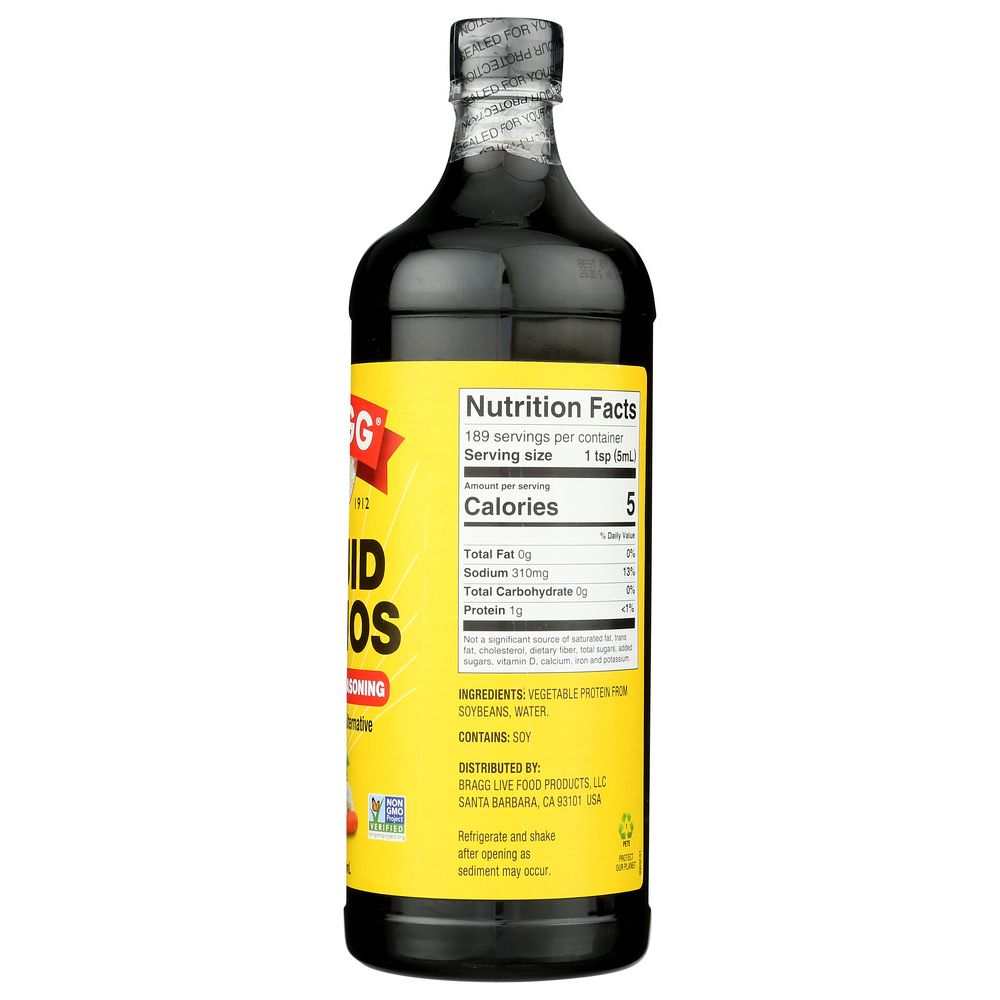 BRAGG Liquid Aminos All Purpose Seasoning -32oz |Organic & Gluten-Free