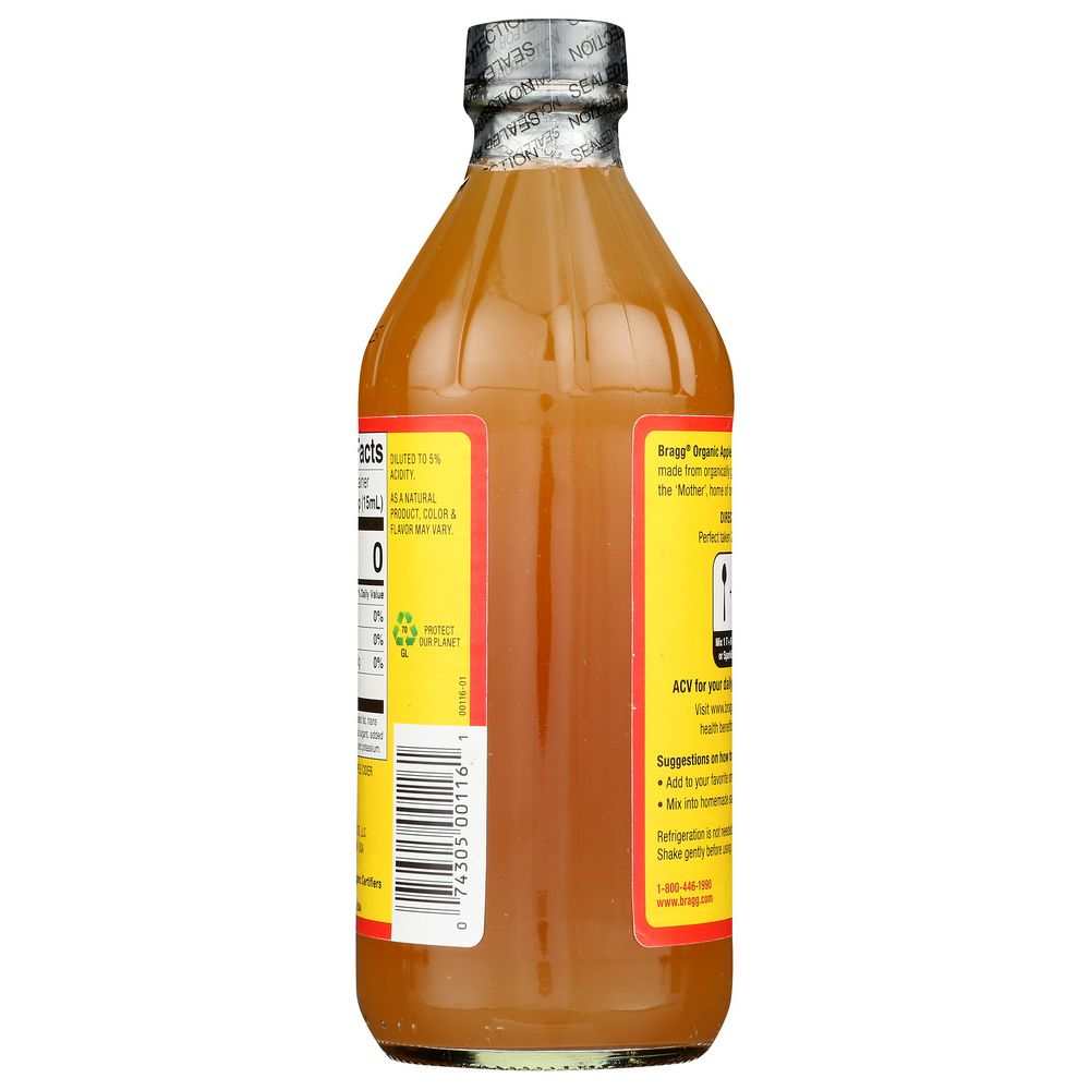 BRAGG Apple Cider Vinegar - 16 oz Versatile Kitchen & Self Care Staple
