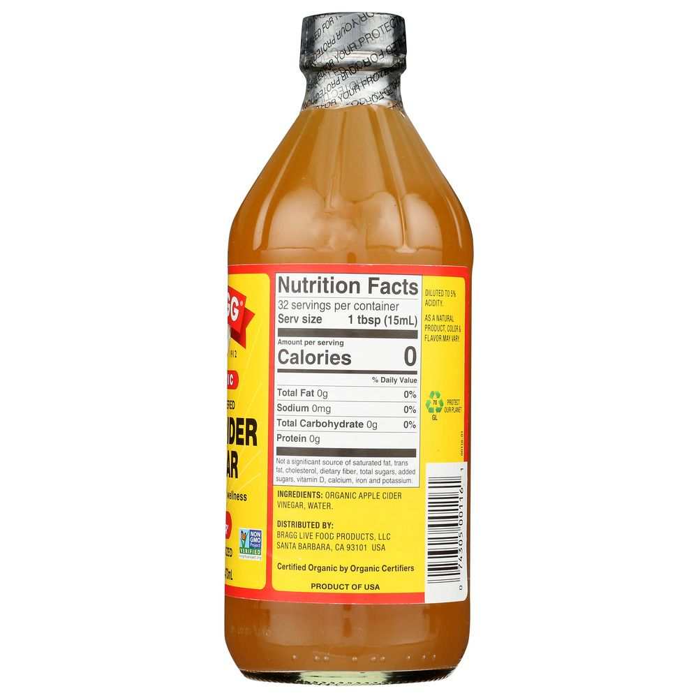 BRAGG Apple Cider Vinegar - 16 oz Versatile Kitchen & Self Care Staple