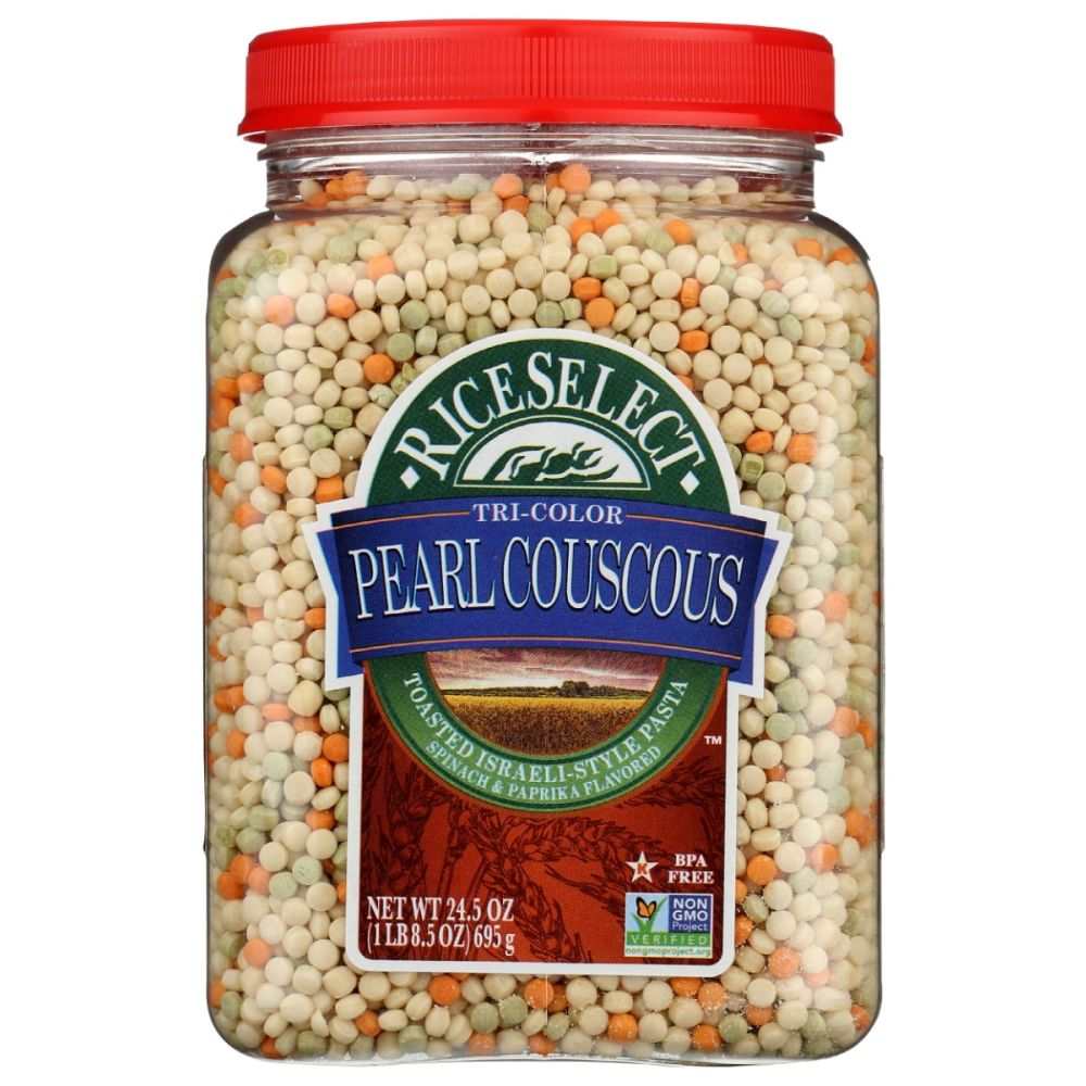 RICESELECT: Tri Color Pearl Couscous, 24.5 oz