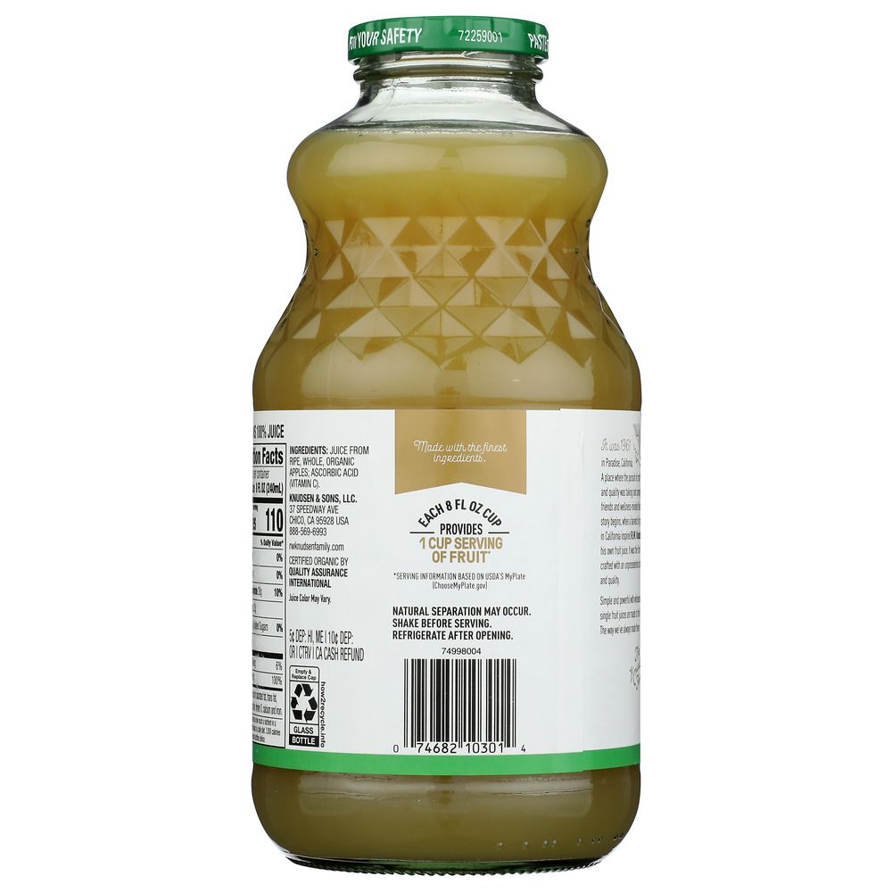 R.W. KNUDSEN FAMILY: Organic Juice Apple, 32 oz