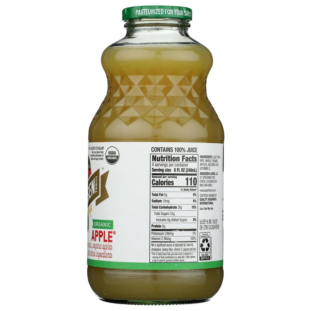 R.W. KNUDSEN FAMILY: Organic Juice Apple, 32 oz