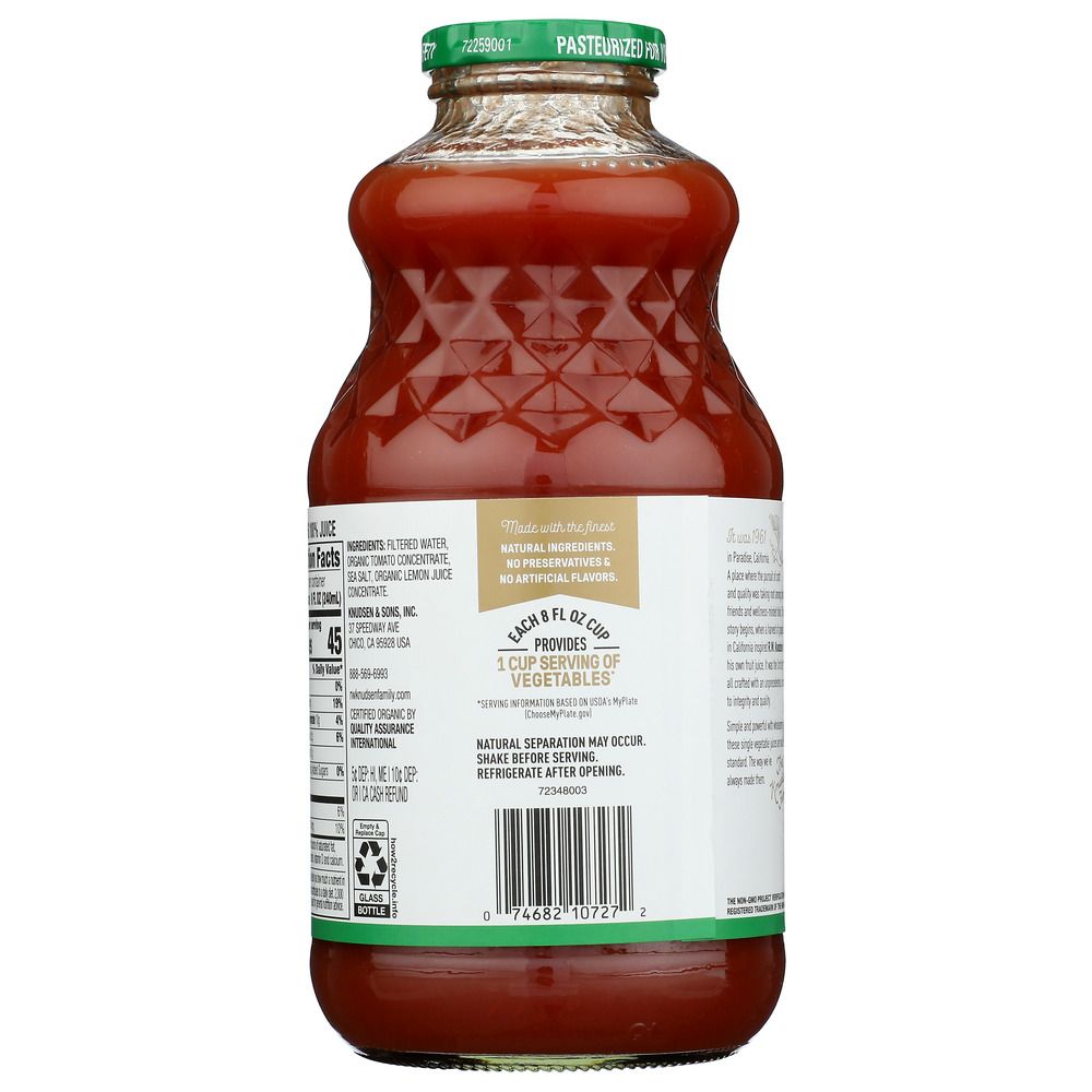 R.W KNUDSEN FAMILY: Organic Juice Tomato, 32 oz