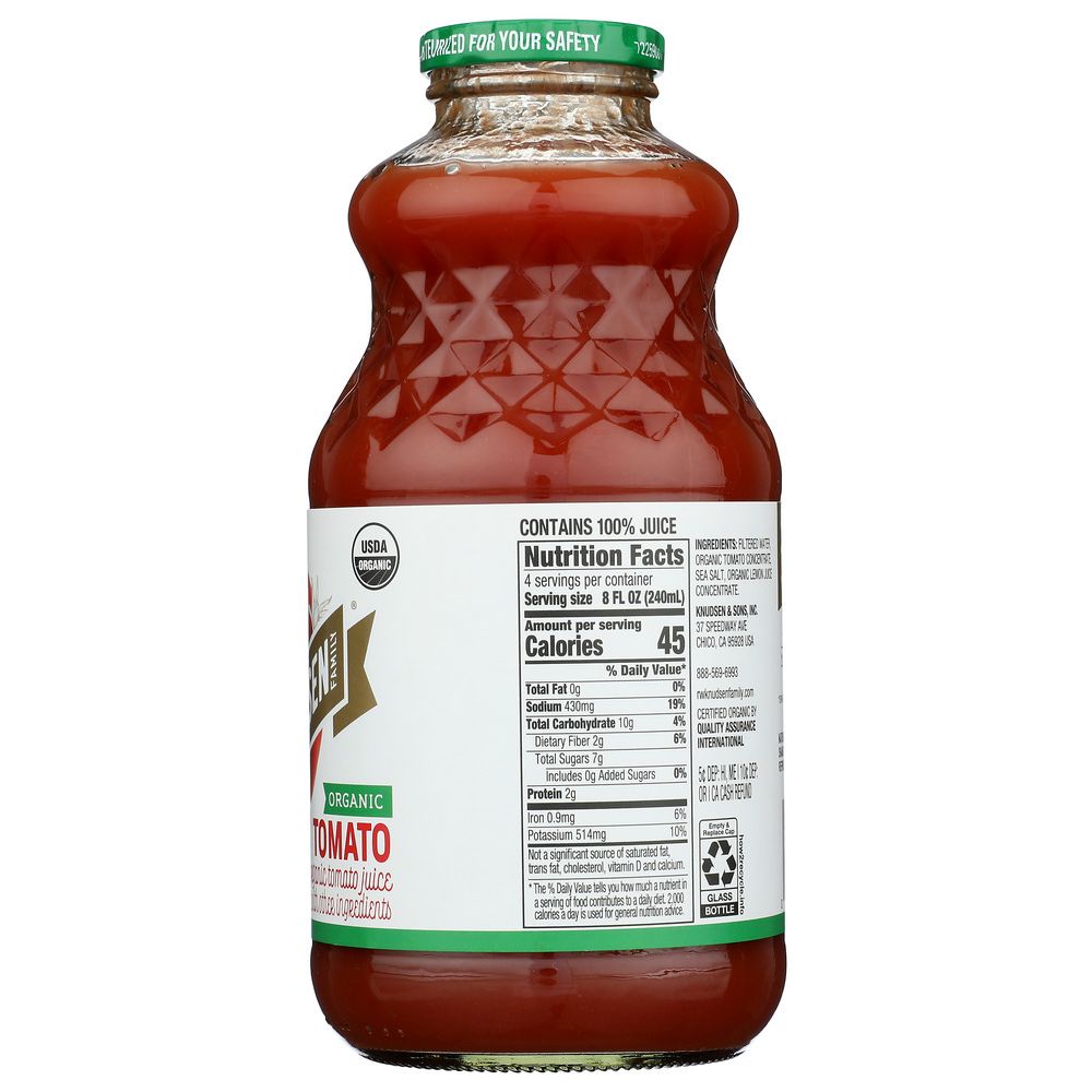 R.W KNUDSEN FAMILY: Organic Juice Tomato, 32 oz