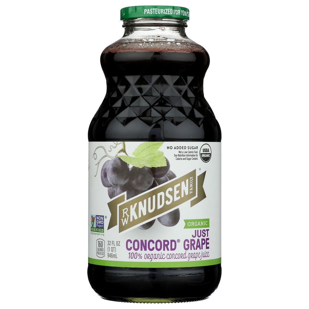 R.W. KNUDSEN FAMILY: Organic Juice Just Concord Grape, 32 oz