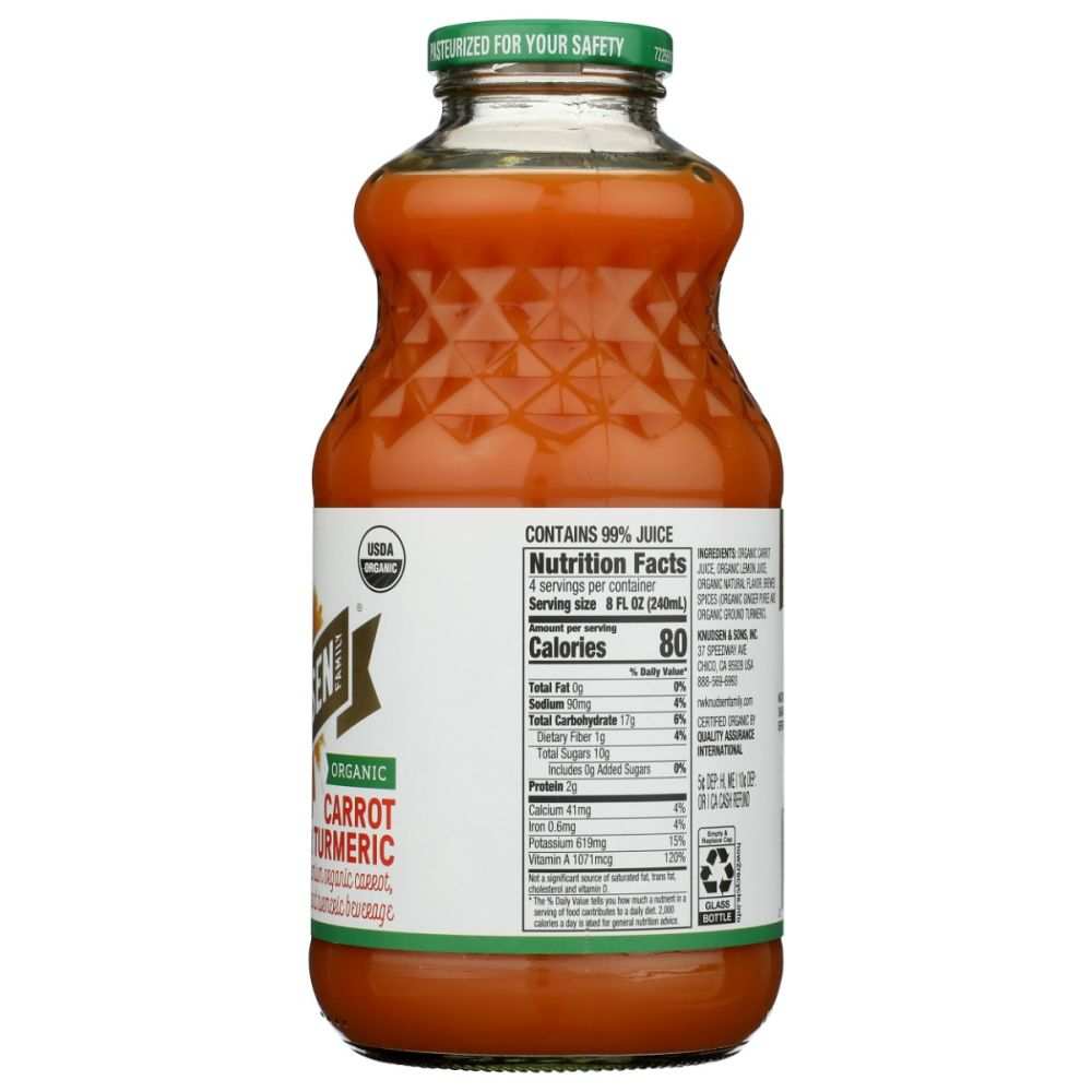 KNUDSEN: Juice Turmeric Ginger Carrot Organic, 32 oz
