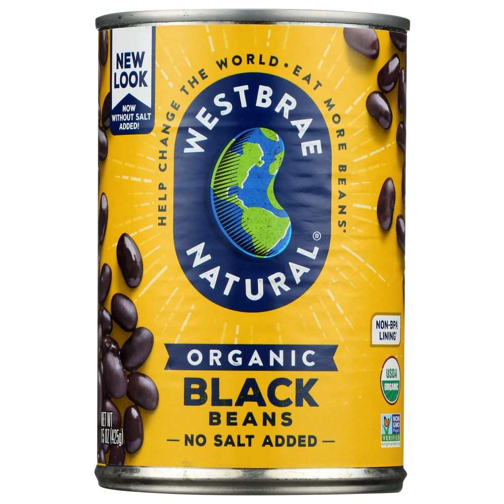 WESTBRAE NATURAL: Vegetarian Organic Black Beans, 15 oz