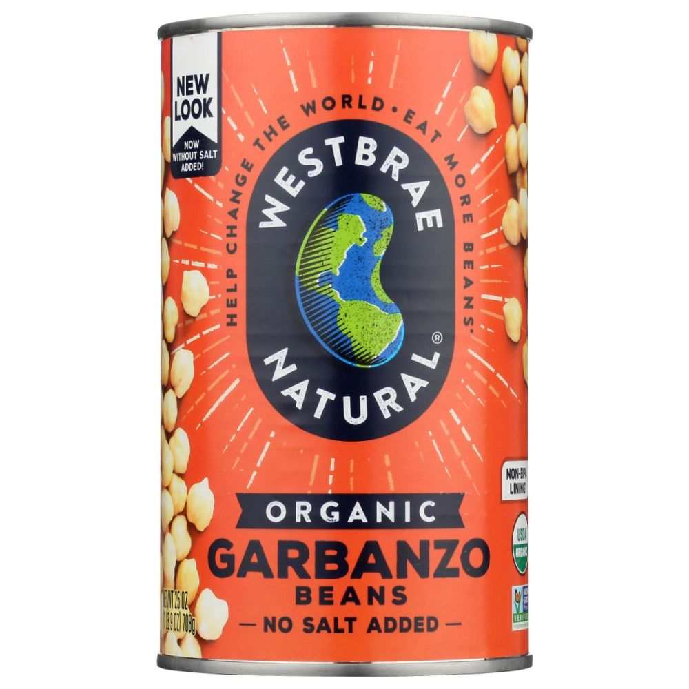 WESTBRAE: Natural Vegetarian Organic Garbanzo Beans, 25 Oz