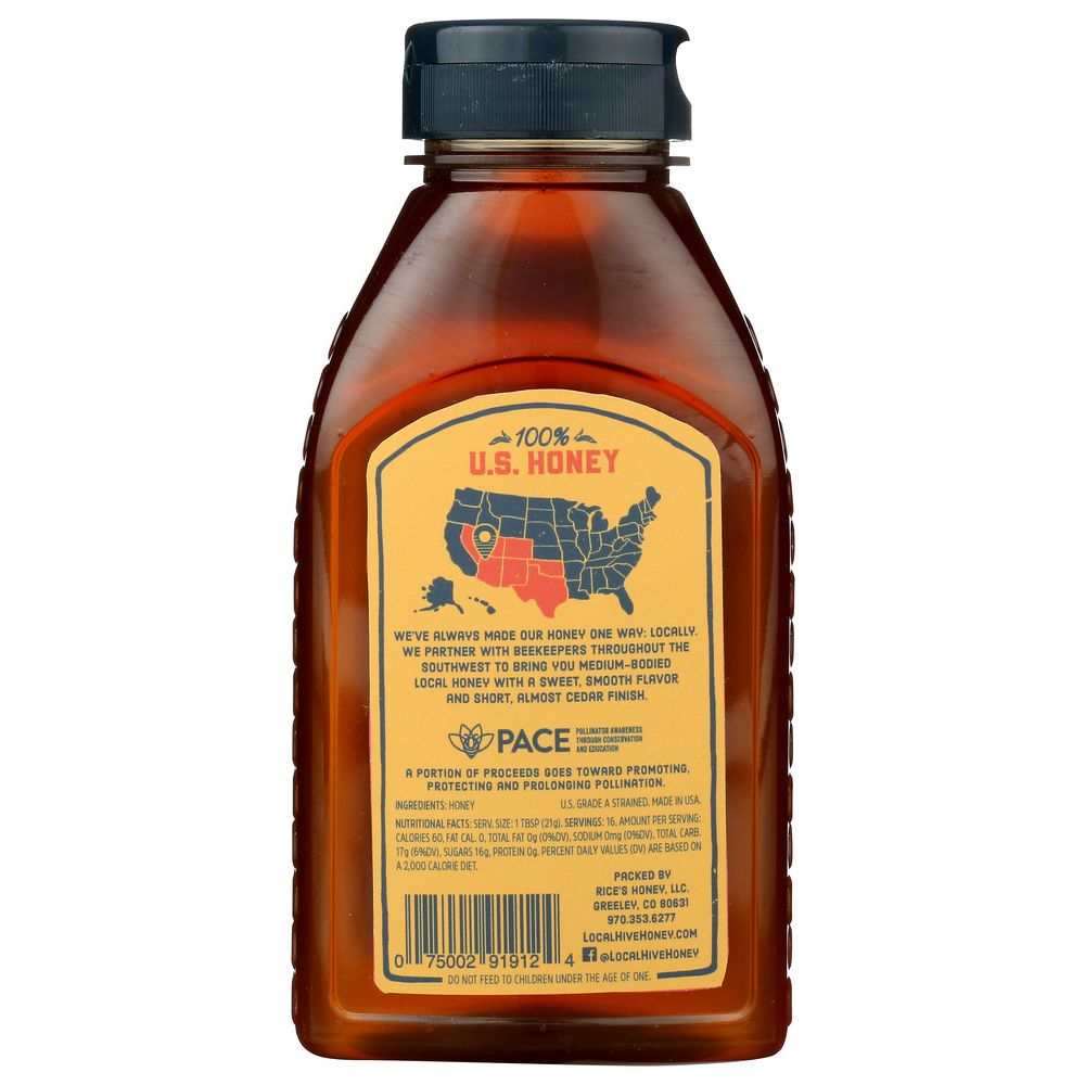 LOCAL HIVE: Raw and Unfiltered Southwest Honey, 12 oz