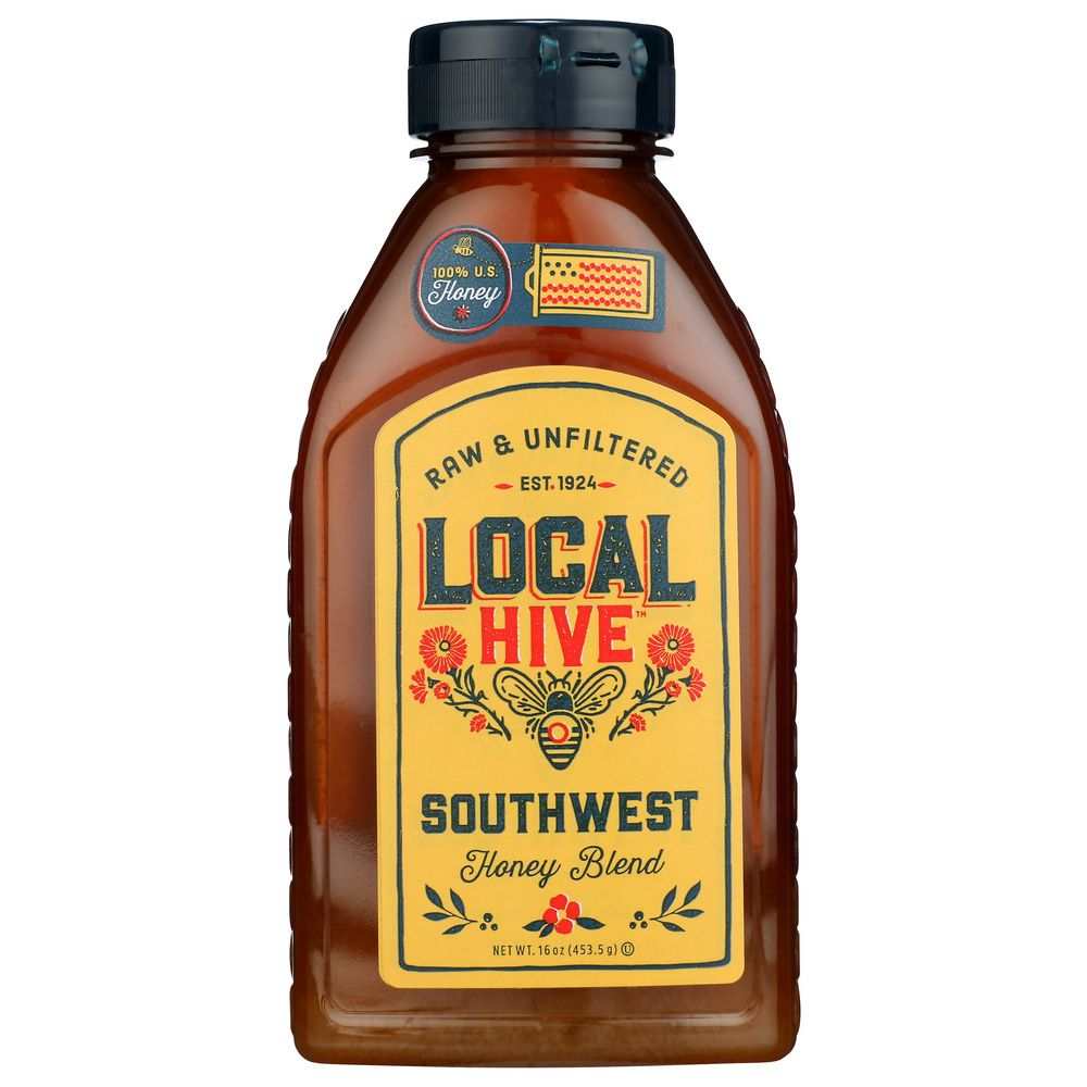 LOCAL HIVE: Raw and Unfiltered Southwest Honey, 16 oz