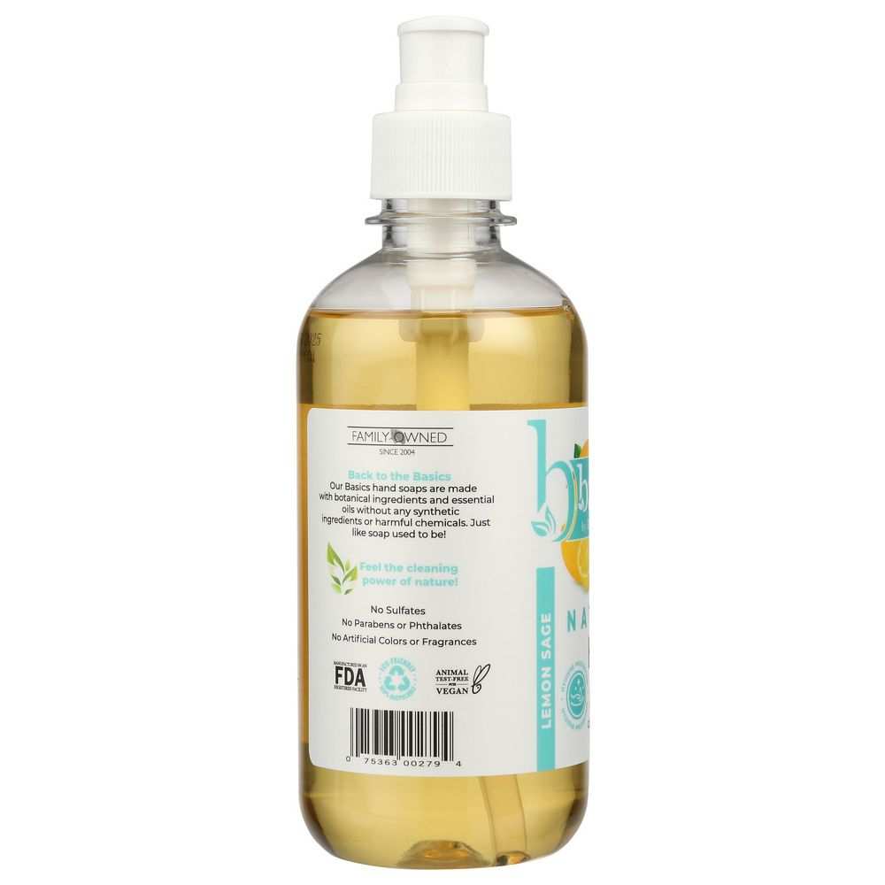 BRITTANIES THYME: Lemon Sage Natural Hand Soap, 12 oz