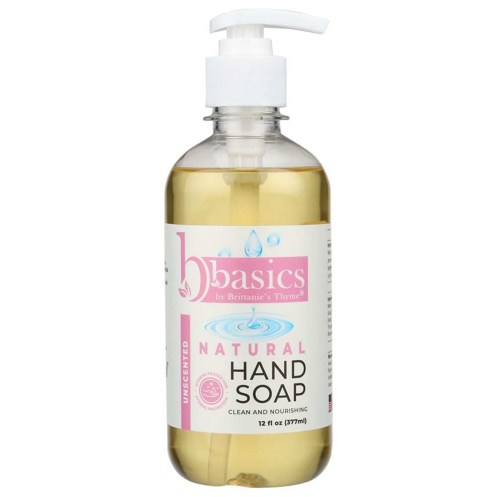 BRITTANIES THYME: Natural Hand Soap with Botanical Ingredients,  12 oz