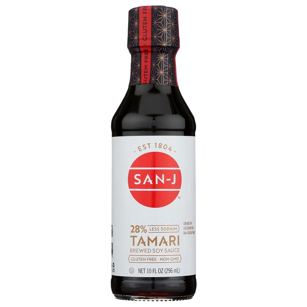 SAN-J: Reduced Sodium Tamari Soy Sauce, 10 Oz