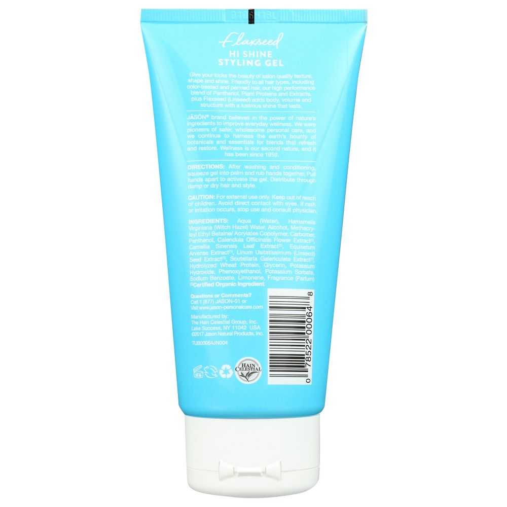 JASON: Flaxseed Hi Shine Styling Gel, 6 oz