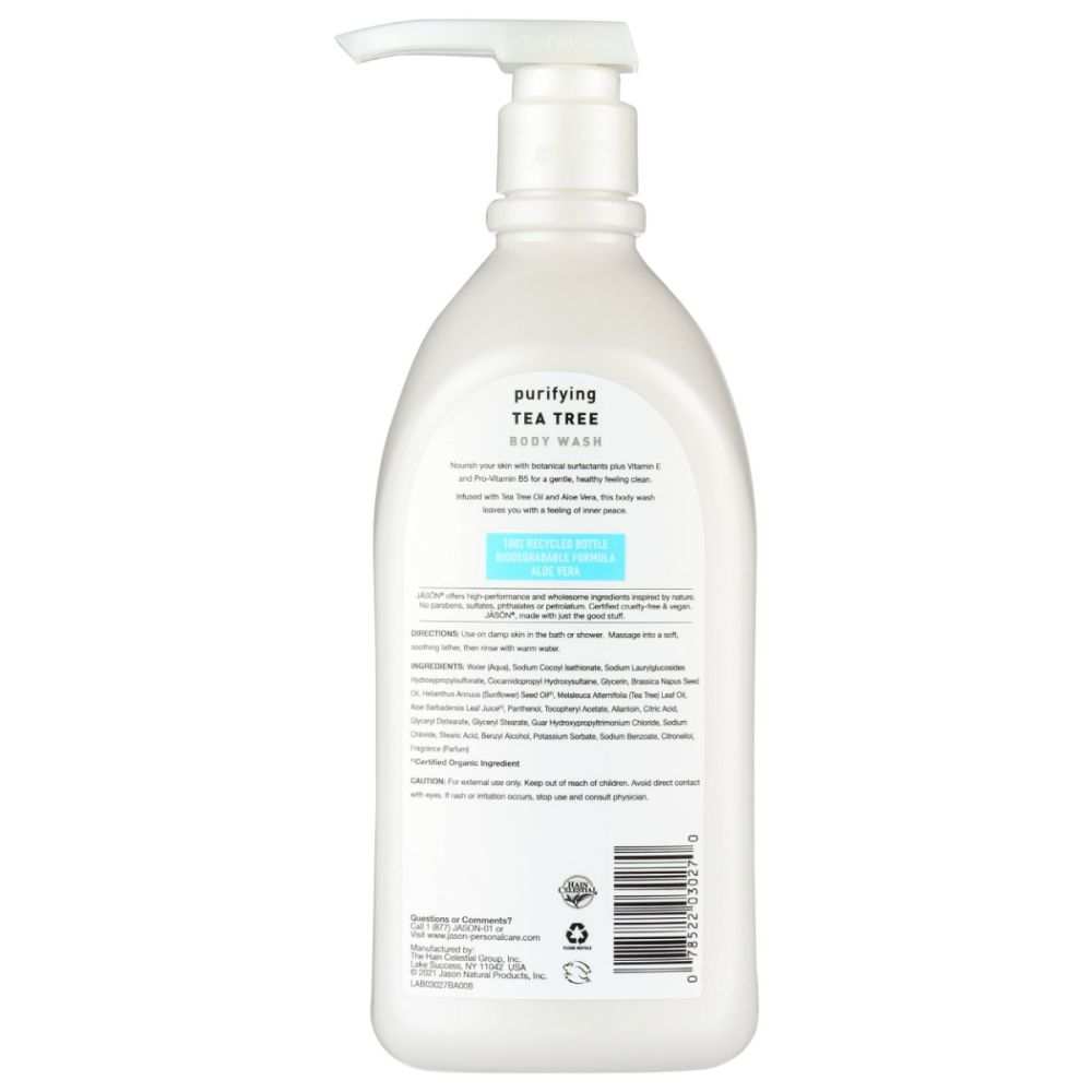 JASON: Body Wash Purifying Tea Tree, 30 oz
