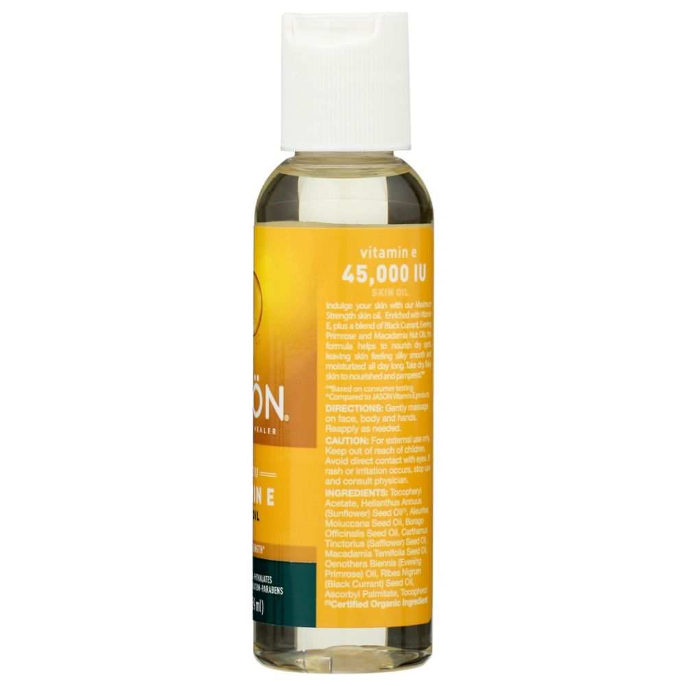 JASON Vitamin E 45,000 IU Maximum Strength Oil - Reduce Wrinkles 2oz