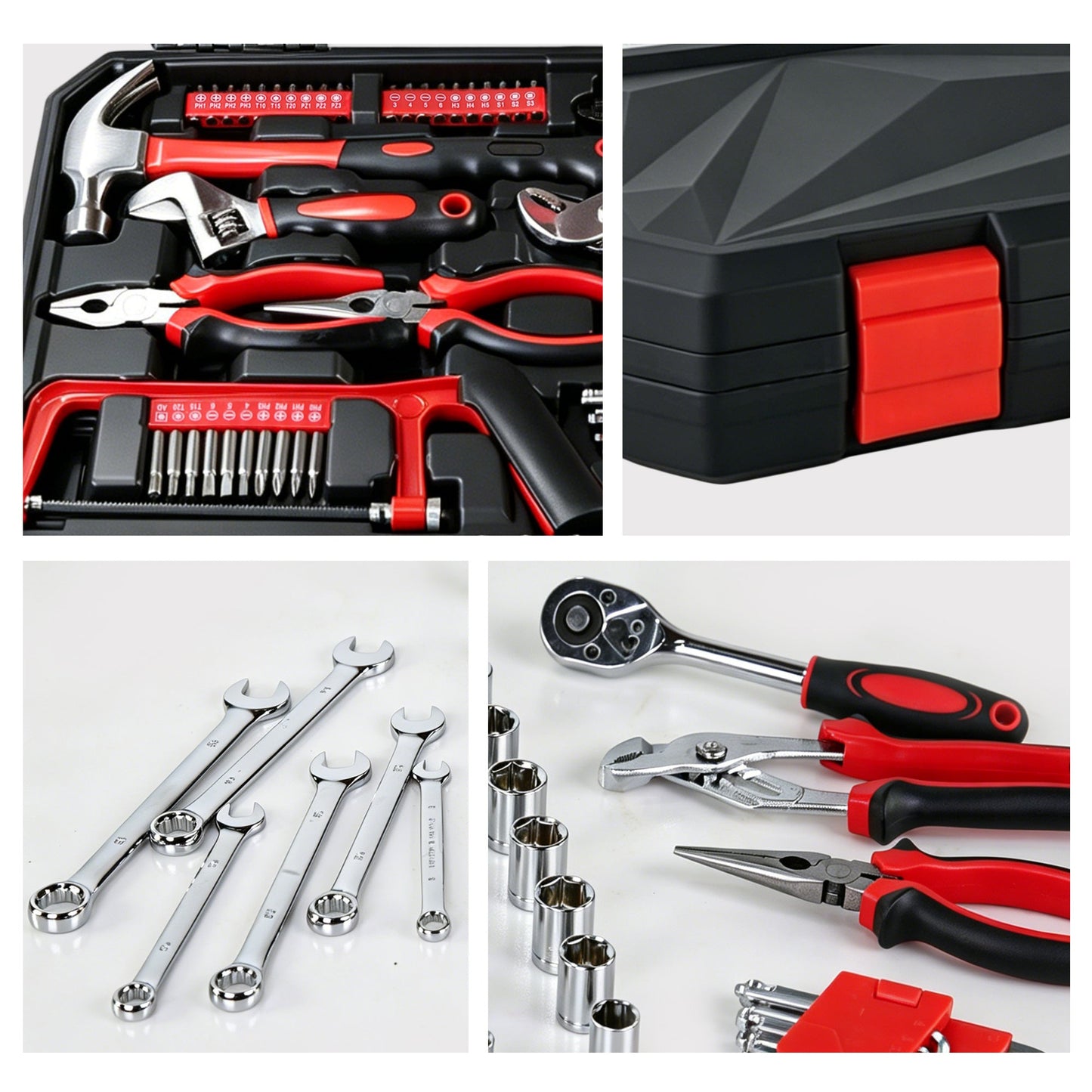 266-Piece Home Tool Set with Rolling Tool Box