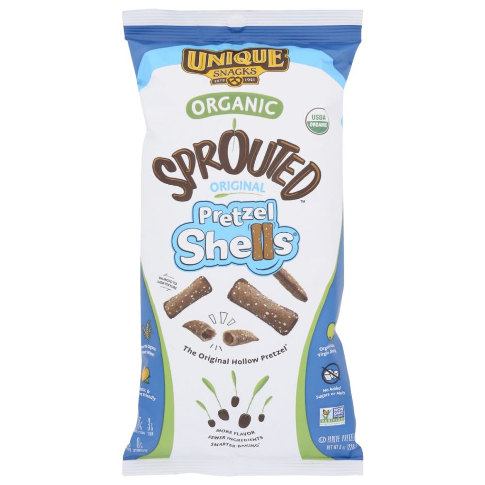 UNIQUE: Original Sprouted Pretzel Shells, 8 oz