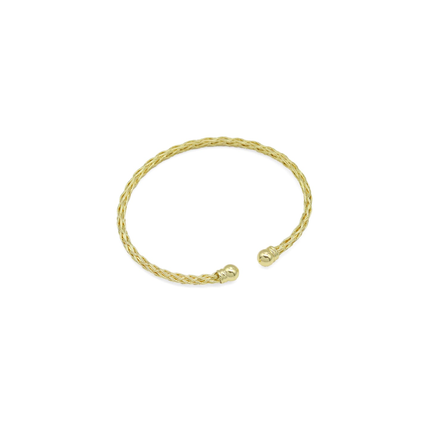 Gold Twisted line patten Bracelet, Sku#A444