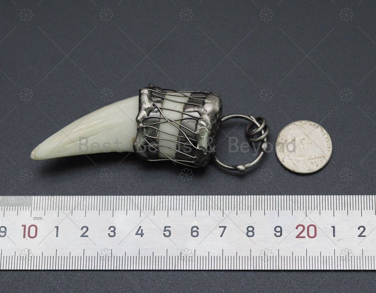 New!!! Cow Horn Shape Pendant, Sku#YT14