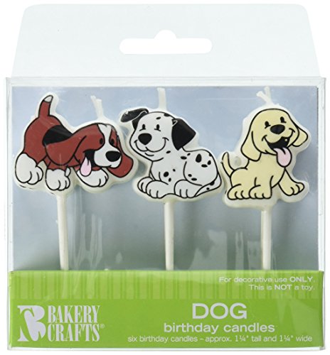 Oasis Supply, bougies d'anniversaire pour chien, 6 pièces, 3,2 cm de haut et 3,2 cm de large.