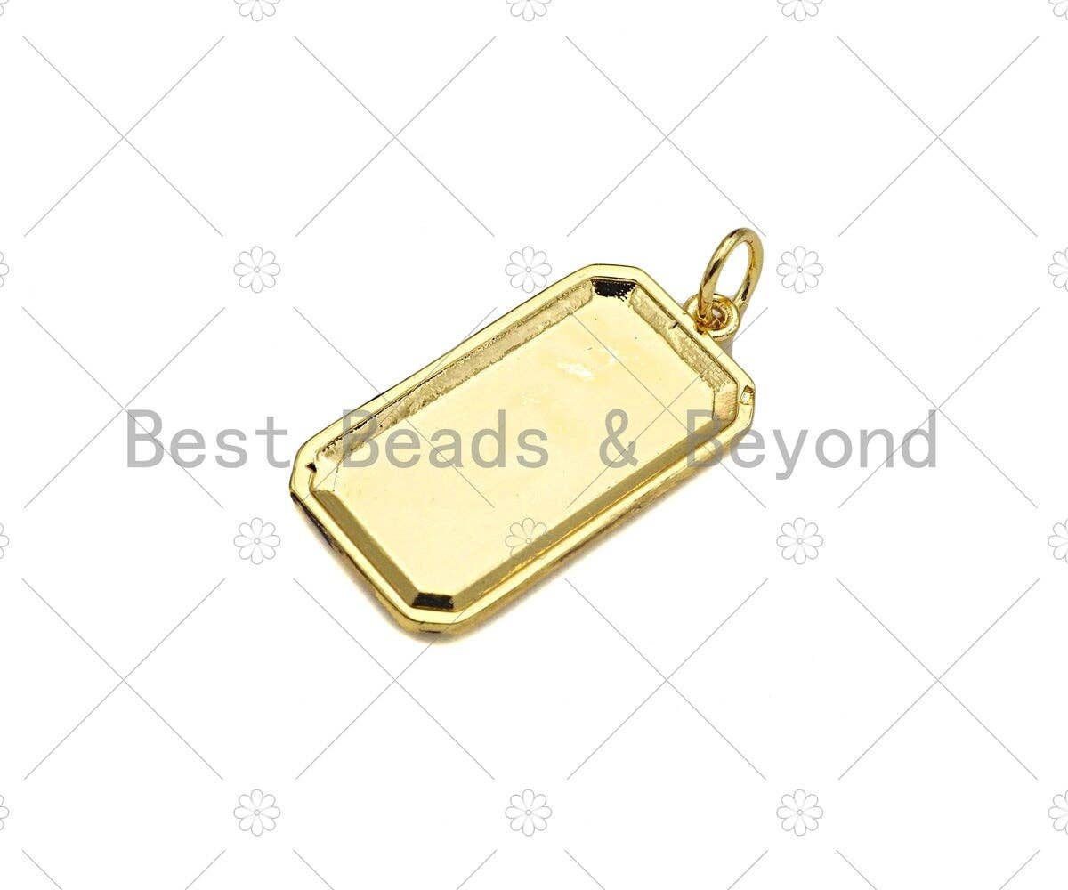 18K Gold Filled Two Hands with Red Enamel Heart Shape Pendant, Gold Filled Medallion Charm, Necklace Bracelet Charm,14x28mm,Sku#Z1343