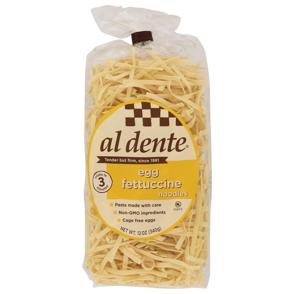 AL DENTE: Egg Fettucine Noodles, 12 oz